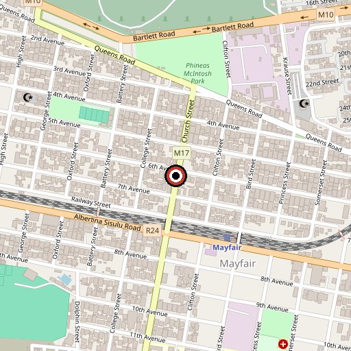 Map showing 81 Church Street, Mayfair